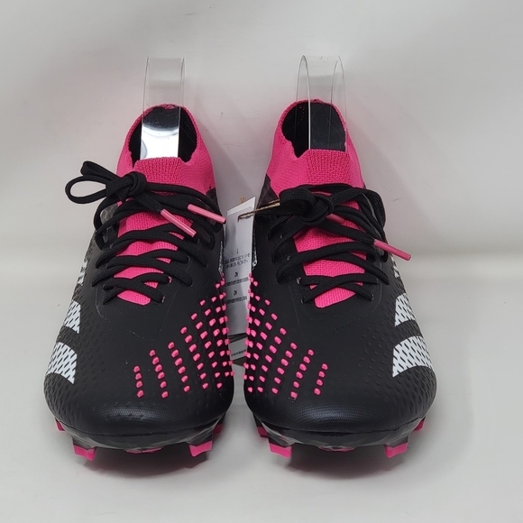 Adidas Predator Accuracy.2 FG Soccer Cleats Black Pink GW4586 Mens Size 6 New - Picture 4 of 11